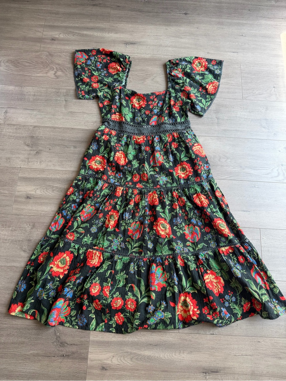NWT Conditions Apply Genova Midi Dress - size petite small